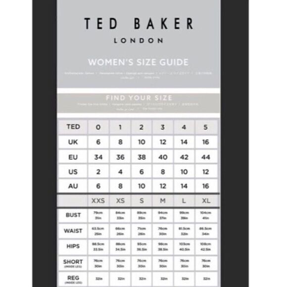 Ted Baker Women’s Size 2 Gold Knot Front Lurex Dress Long Sleeve Knee Length - Picture 13 of 13